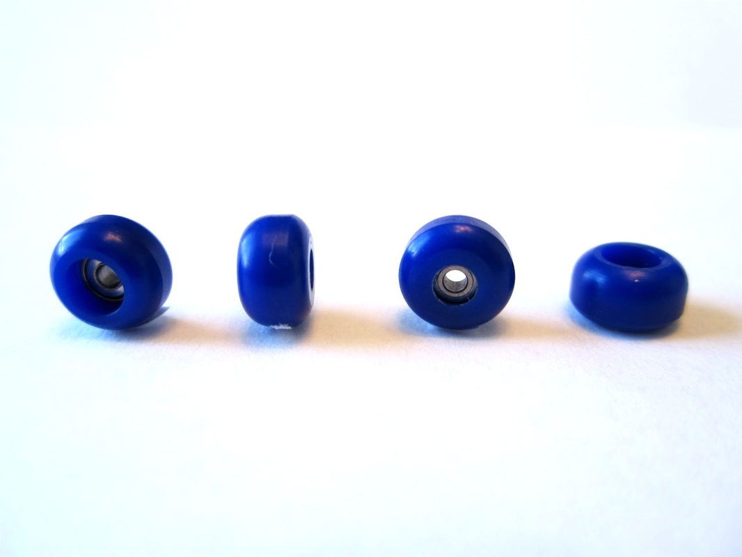 CNC Lathed Bearing Wheels for wooden fingerboard Blue Peoples Republic 